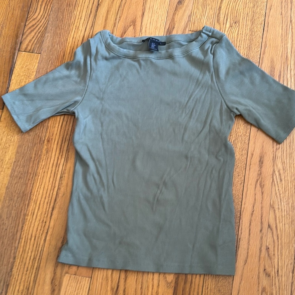 Tahari boat neck top